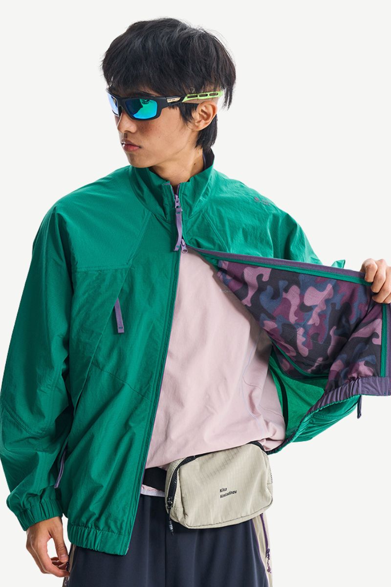 Unisex Outdoor Colorblock Quick Dry UPF Light Jacket