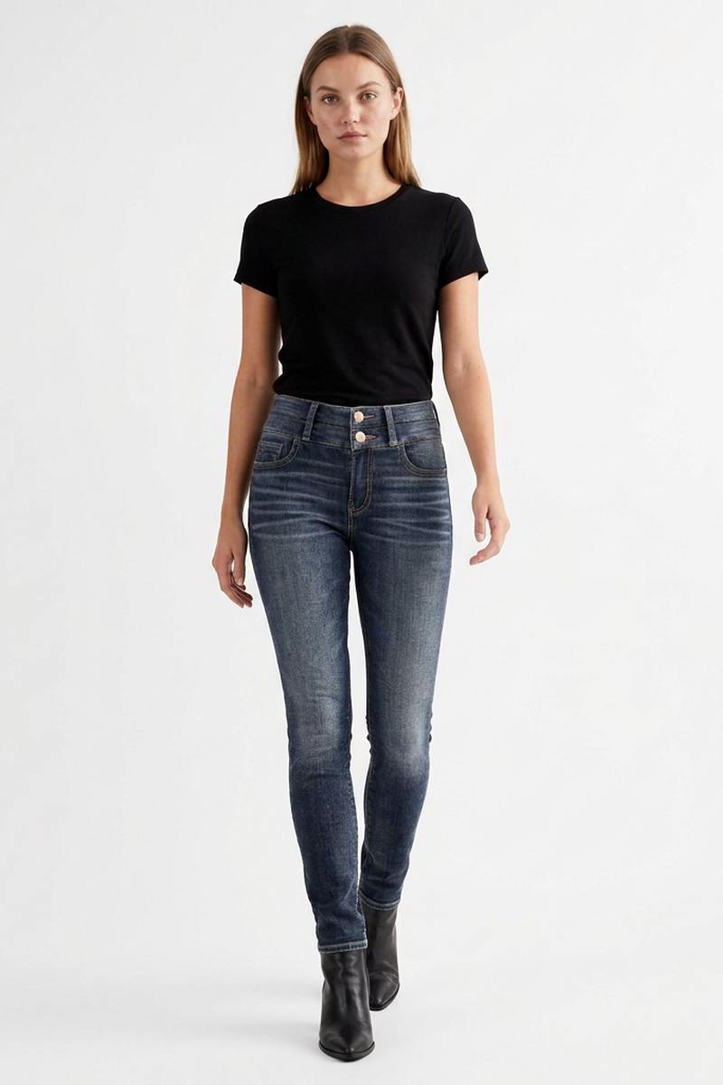 Women's Wash High Waist Stretch Skinny Jeans