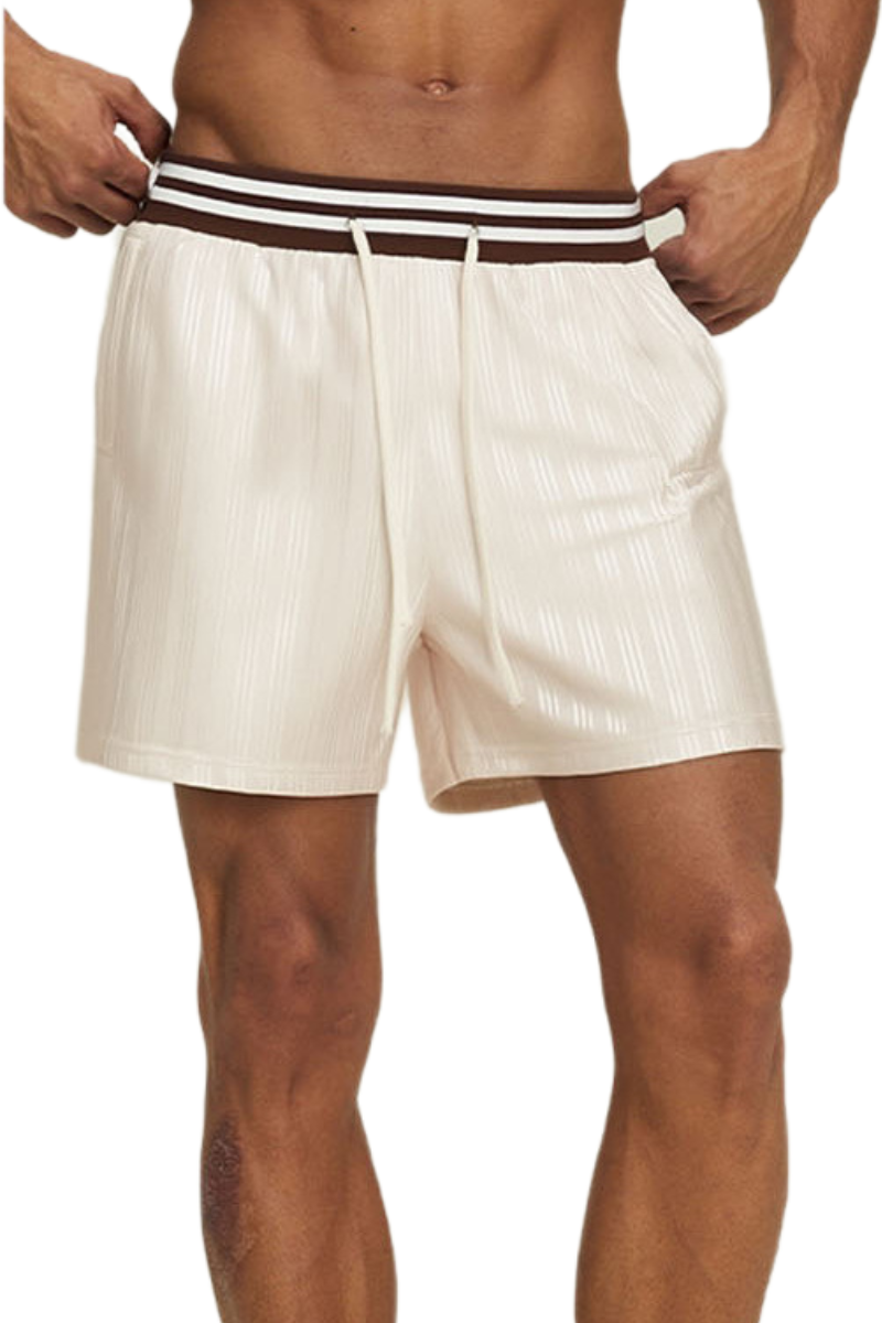 Men's Summer Colorblock Jersey Style Loose Shorts