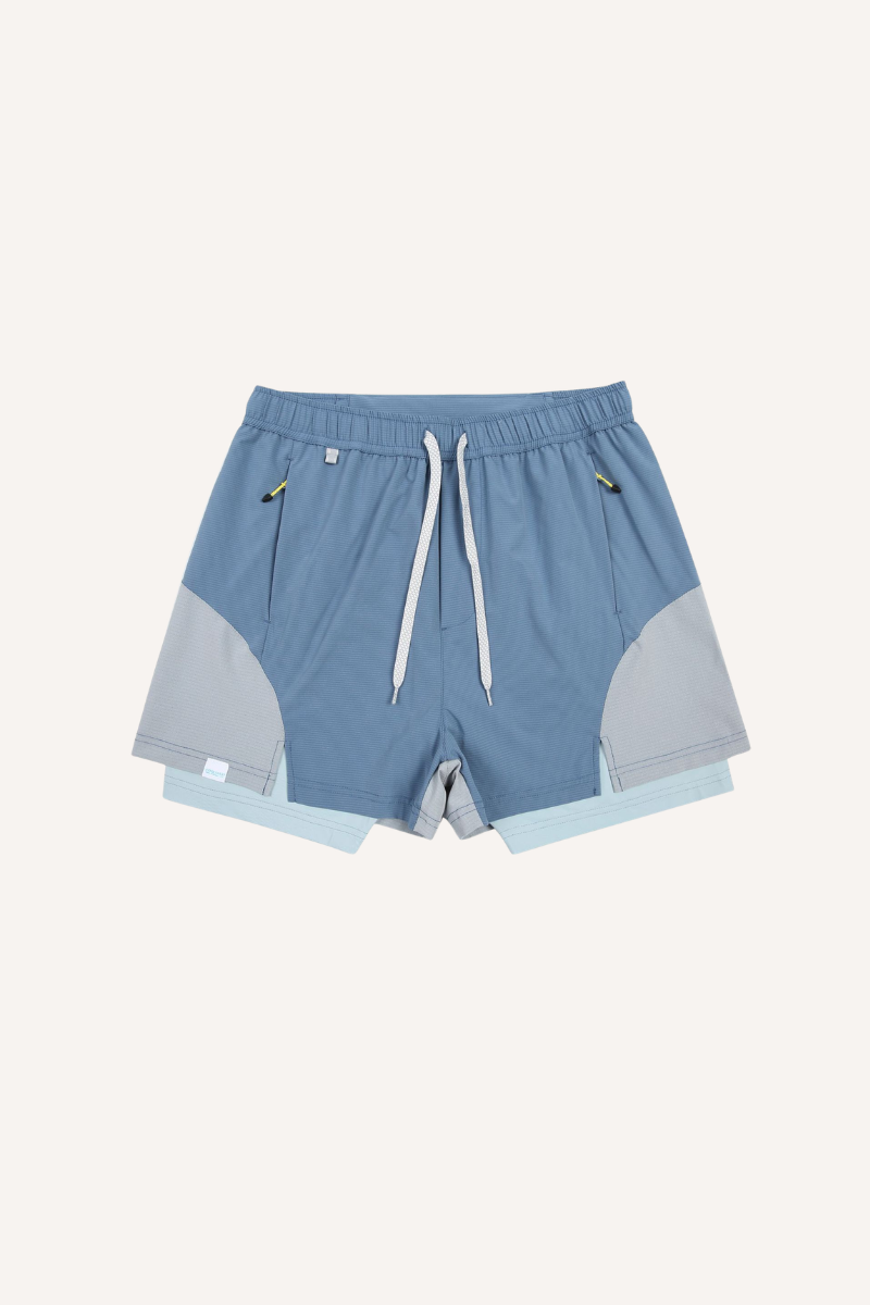 Unisex 2-in-1 Reflective UPF50+ Cooling Quick Dry Shorts