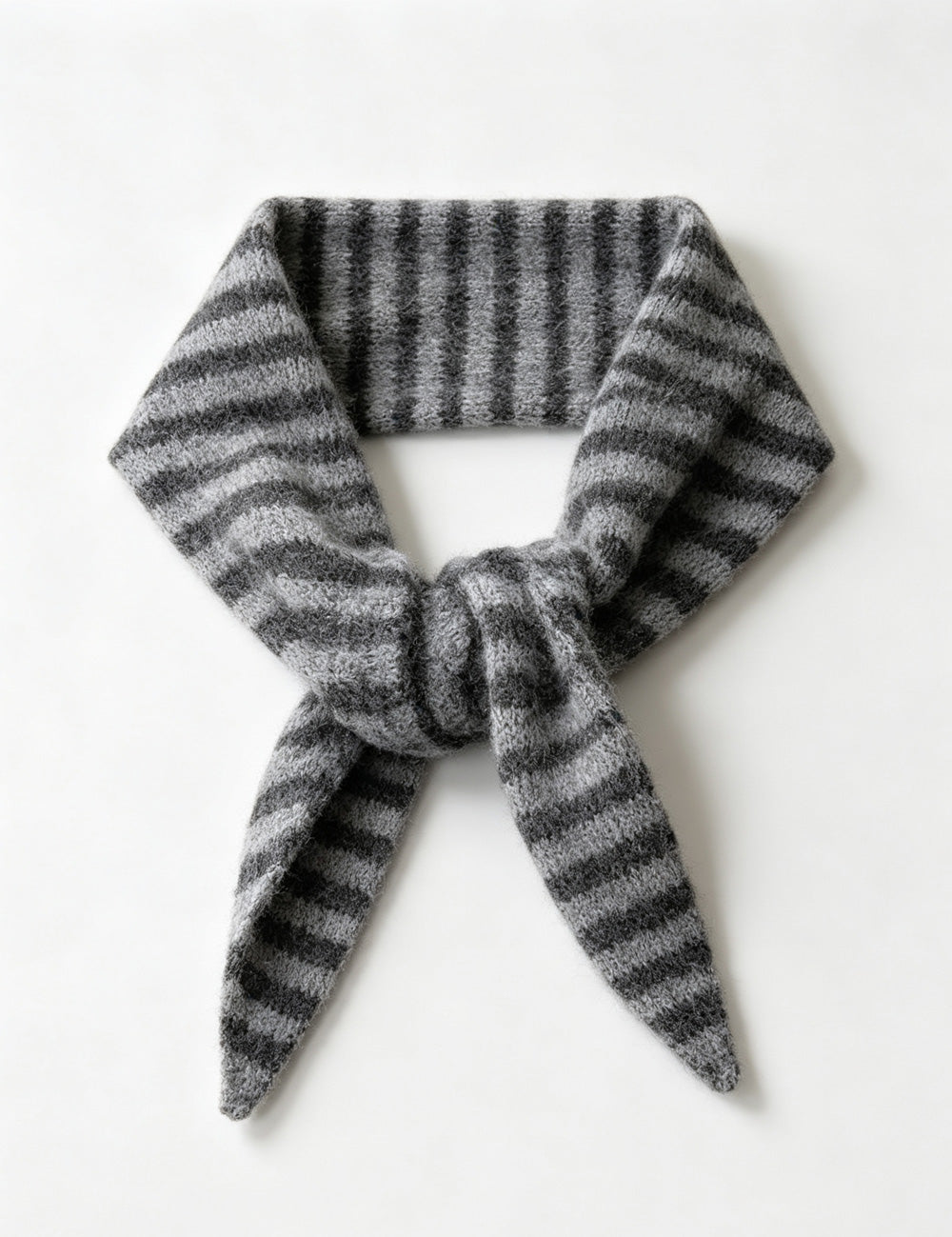 Ladies Striped Triangle Scarf