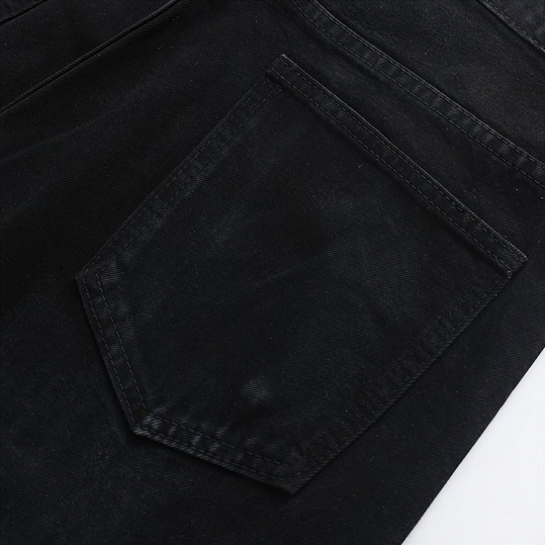 Men's Spring Splash Ink Washed Baggy Wide Leg Denim Jeans
