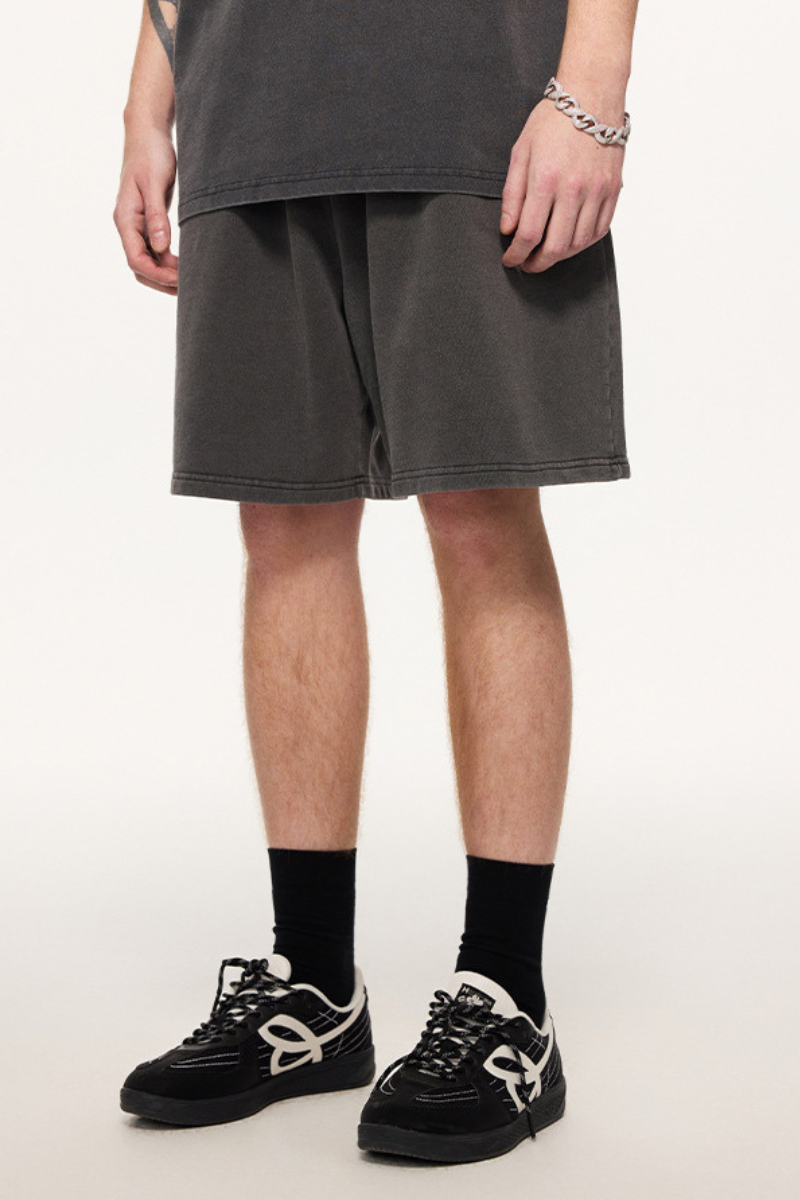 Men's Summer 320g Snow Wash Cotton Loose 5" Shorts