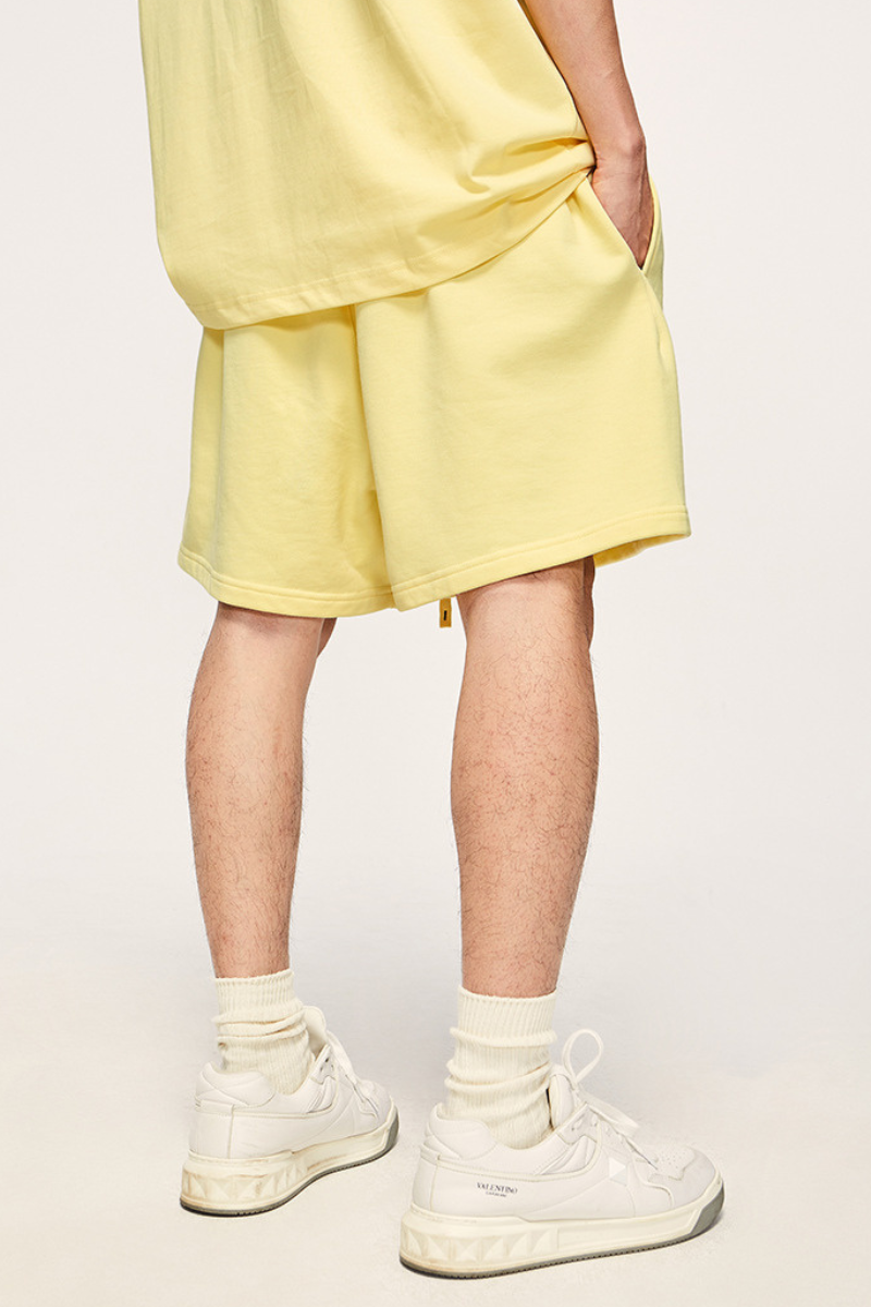 Men's  Cotton Streetwear Drawstring Solid Shorts