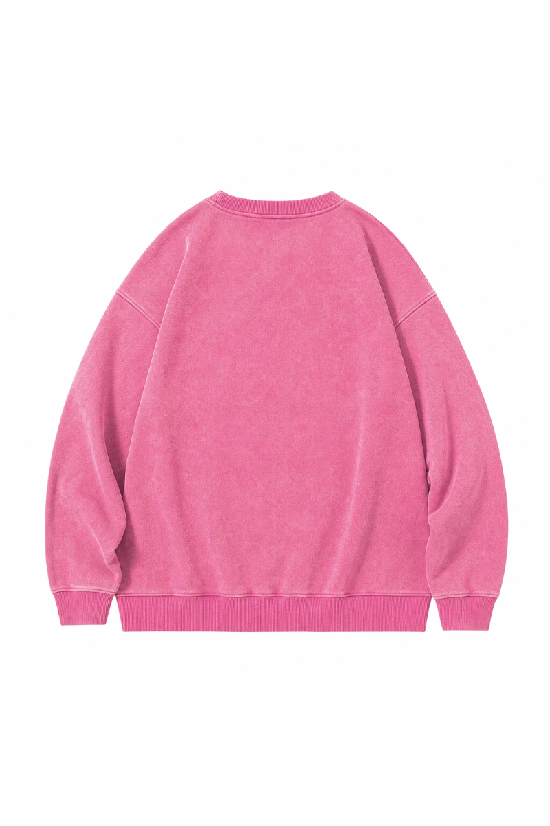 Unisex Fall Clothing Loose Crew Neck Cotton Sweatshirt