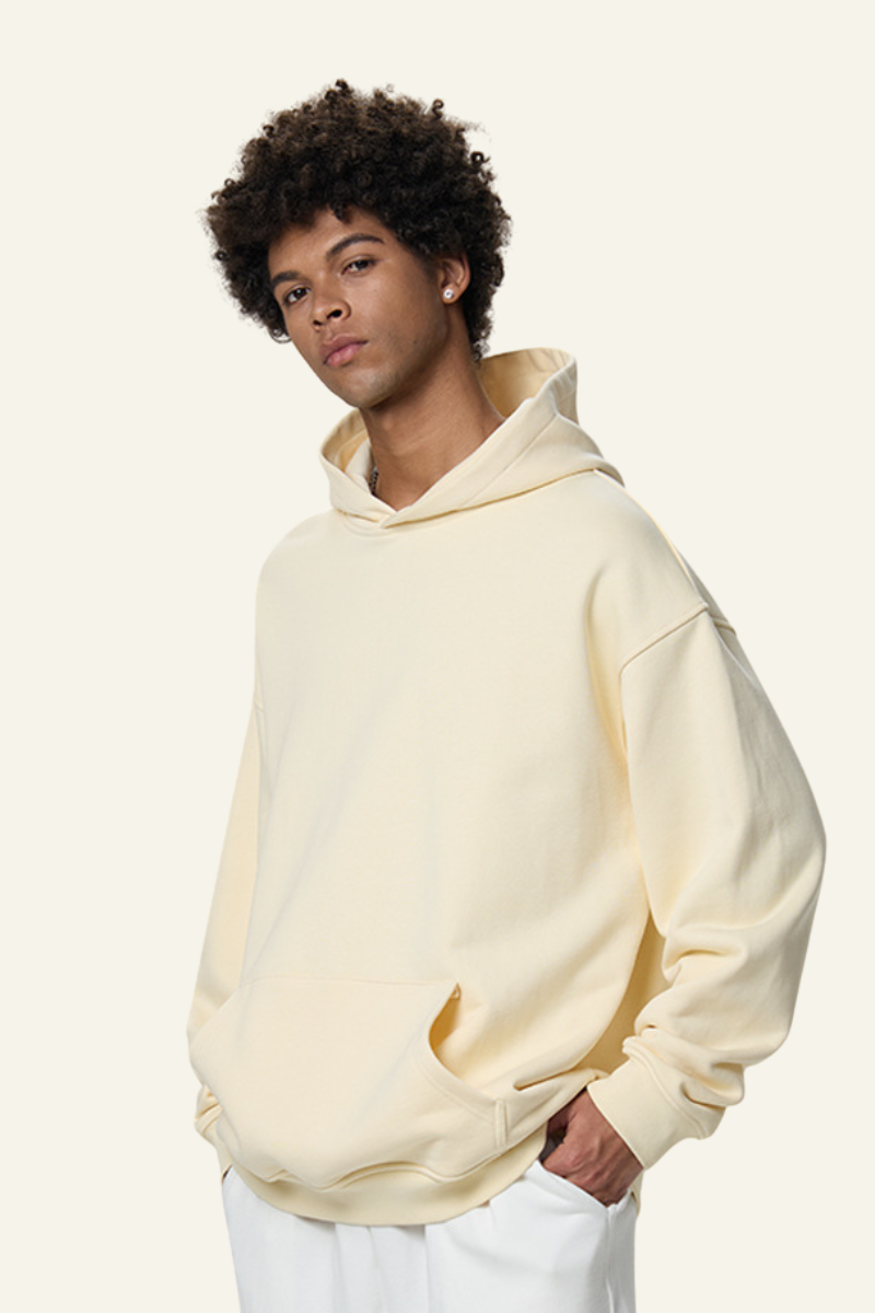 Men's Fall Clothing Cotton Streetwear Front Pocket Hooded