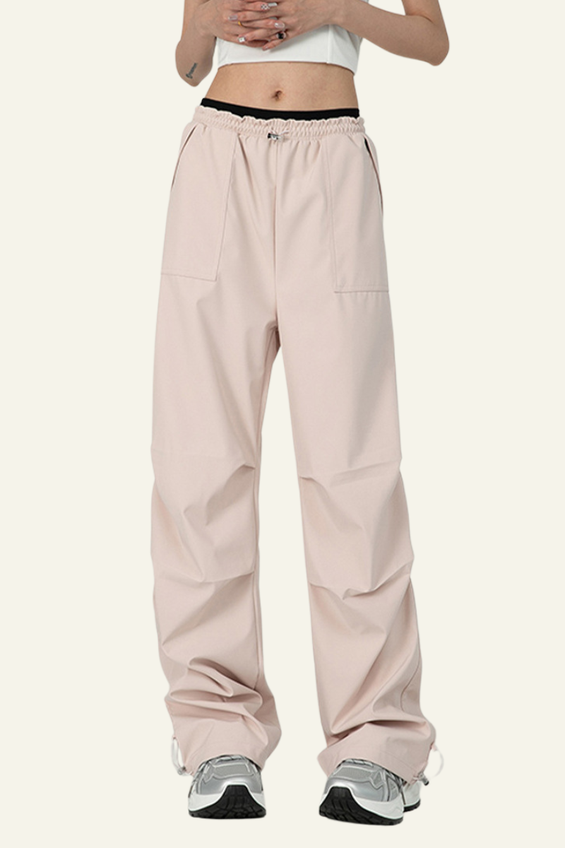 Women's Water-Resistant Lightweight Pleated  Cargo Pants