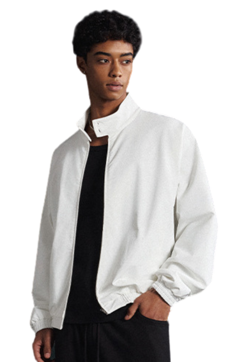 Men's Spring Summer Retro 290g Harrington Double Zip Jacket