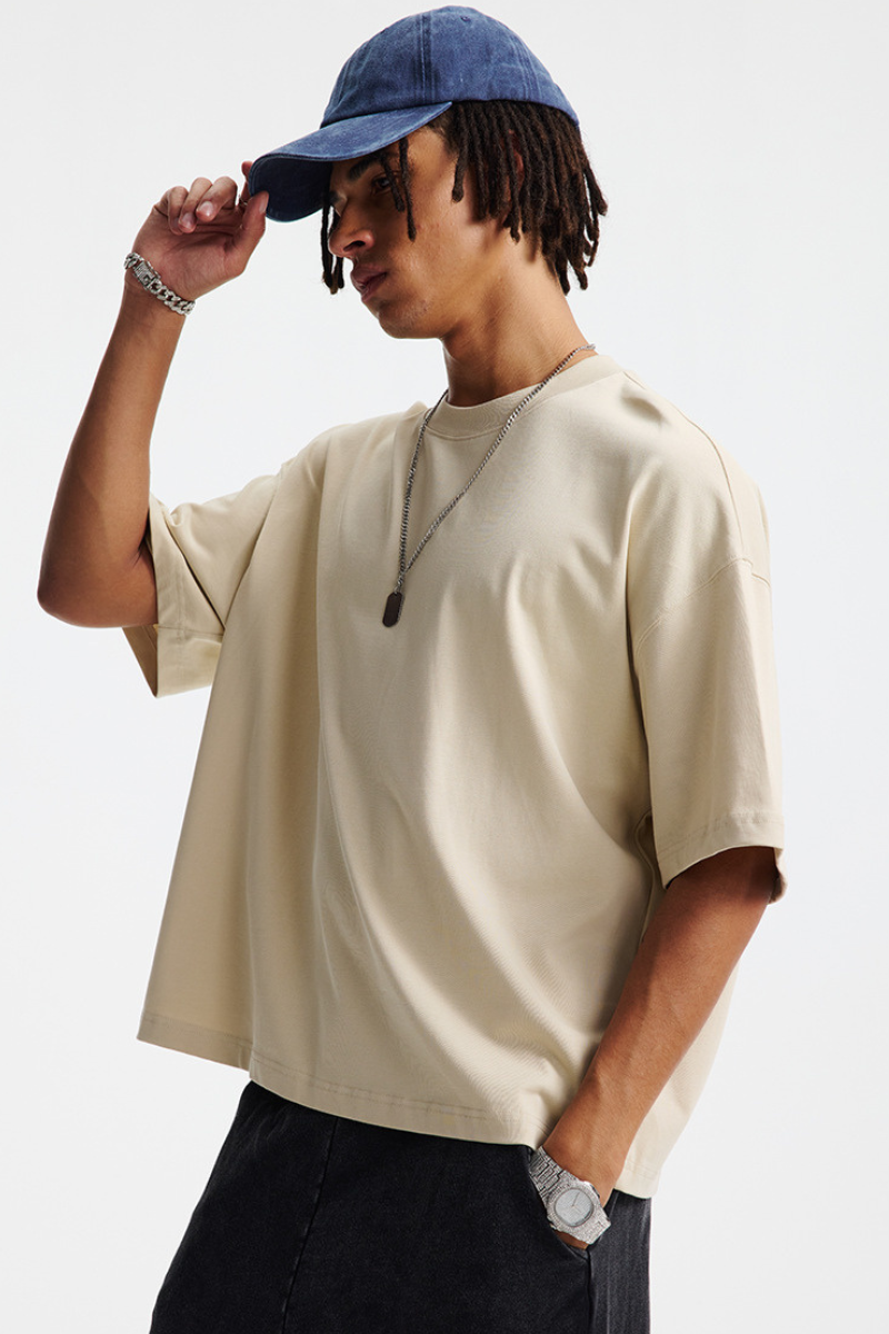 Men's Summer 275g Cotton Boxy Oversized Tee