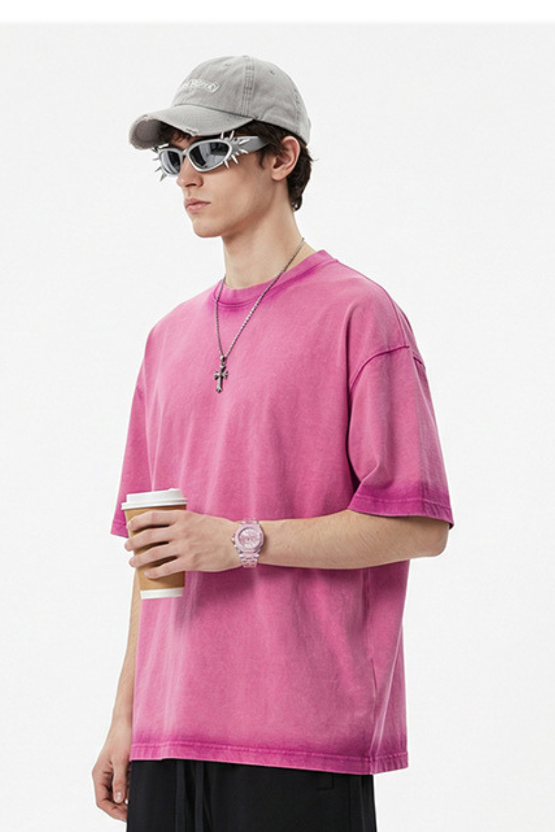 Men's  Cotton Vintage Washed T-Shirt