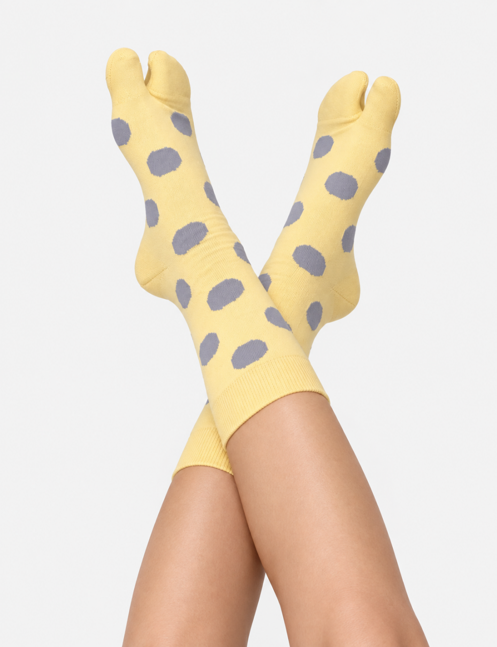 Ladies Colorful Polka Dot Split Toe Socks