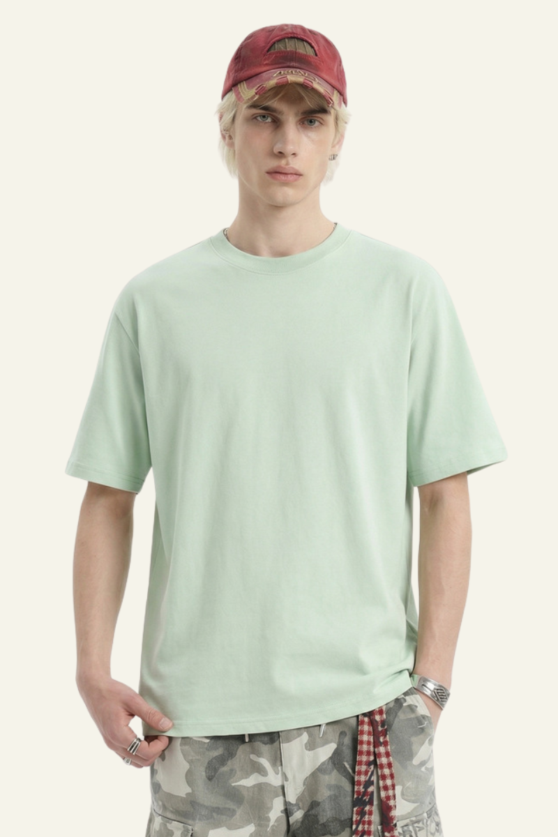 Men's Streetwear Round-neck Quick-dry Loose Fitting T-shirt