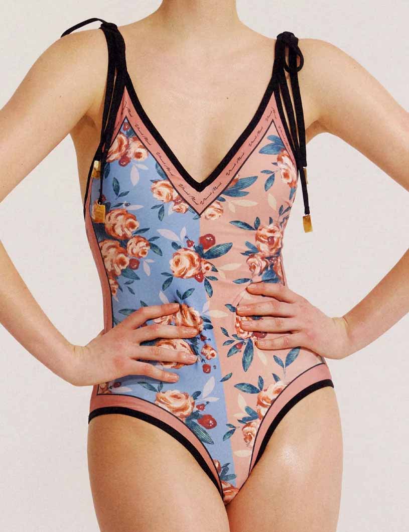 Floral AB Side Reversible One Piece with Cover SKSW40089ST