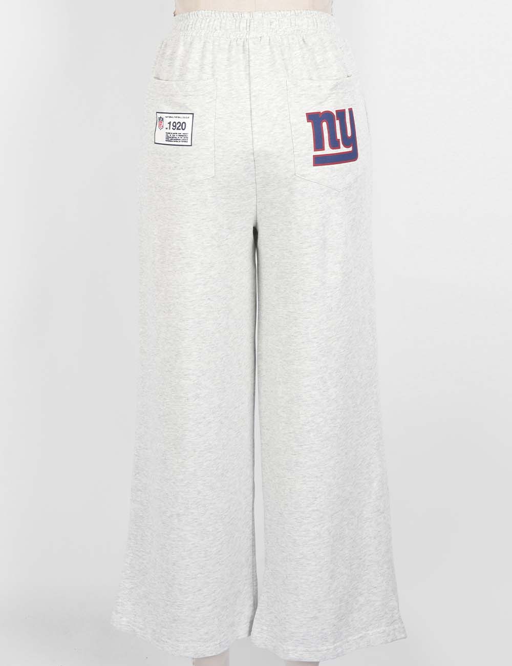 Ladies Team Graphic Embroideries Straight-Cut Legs Sweatpants