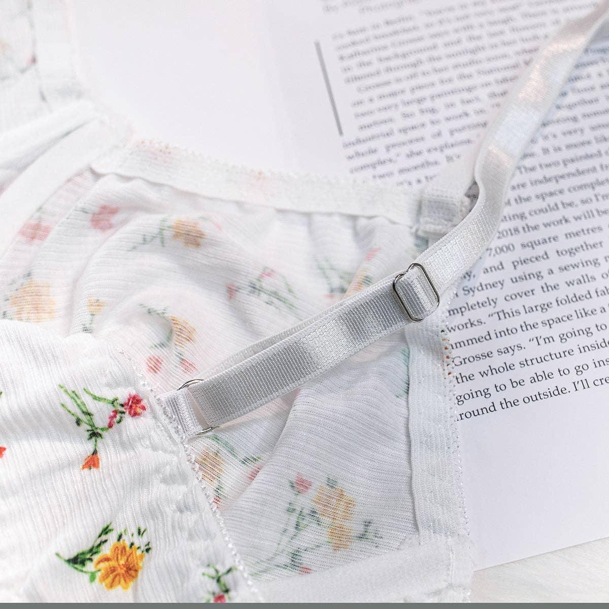 2PCS Floral Print Sexy Lingerie Set