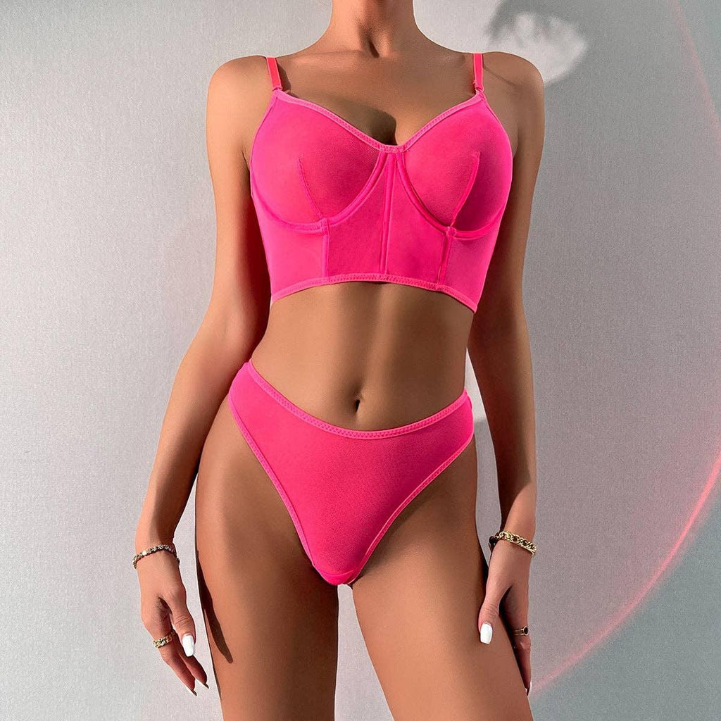 2PCS See Through Sexy Lingerie Set