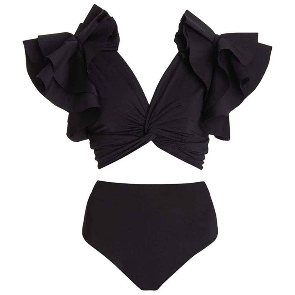 3 Piece Floral Print Bikini Swimsuits with Cover Up Y126