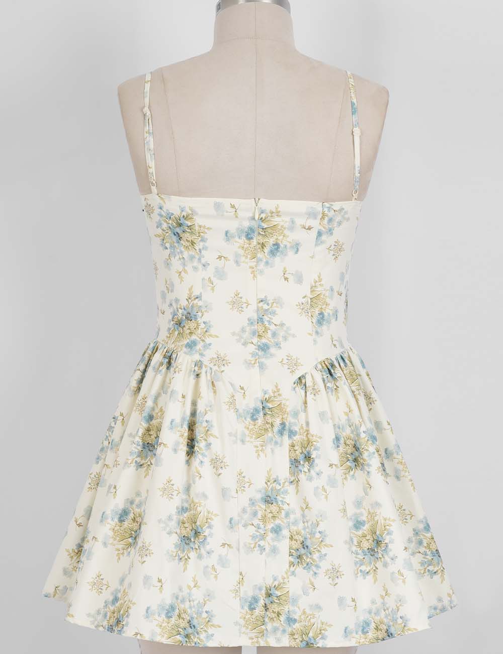 Ladies Chic Floral Print Spaghetti StrapBustier Cami Mini Dress