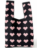 Ladies Valentine's Heart Knit Handbag Mini Tote Bag