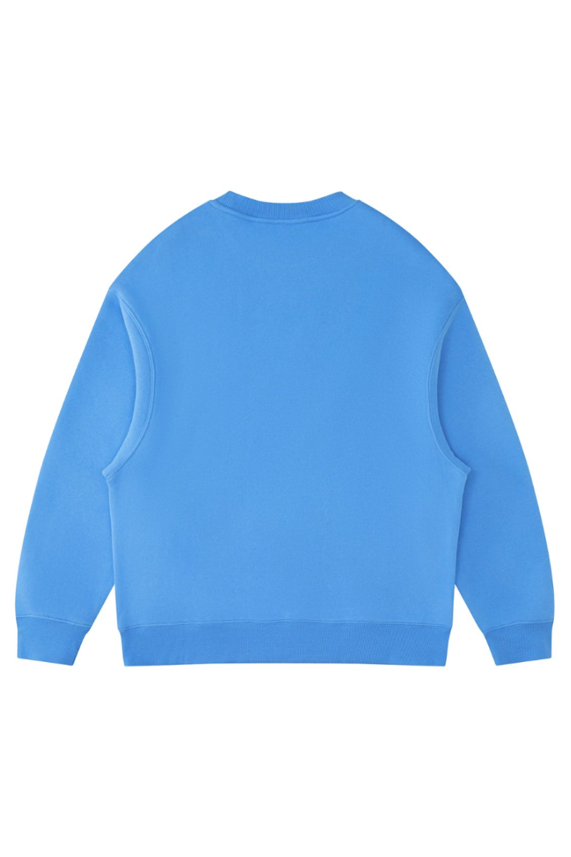 Unisex Fall Clothing Fleece Loose Crew Neck Sweatshirt