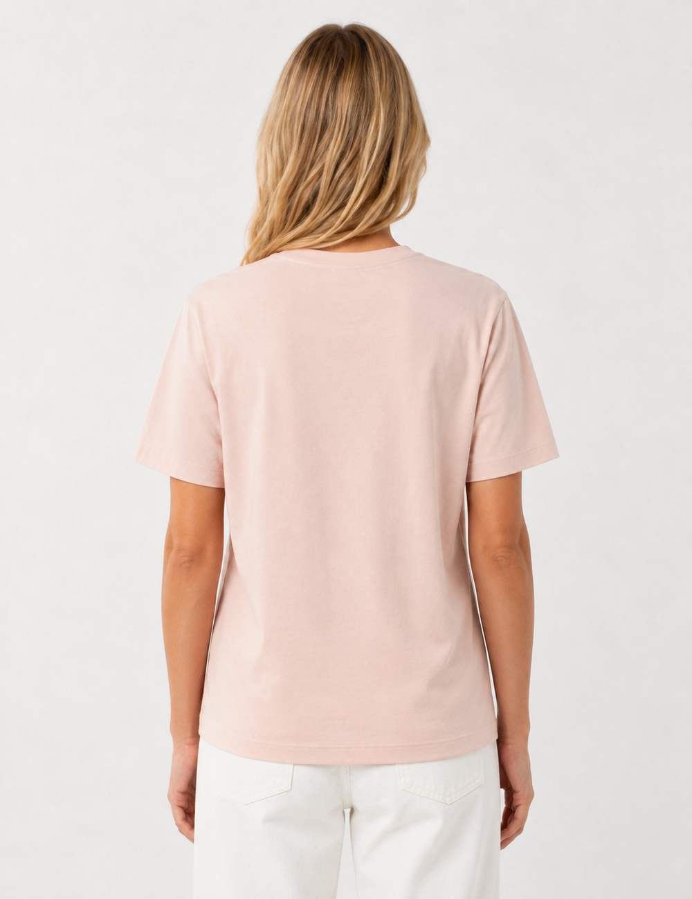 Ladies Casual Solid Round Neck Short Sleeves Basic T-Shirt