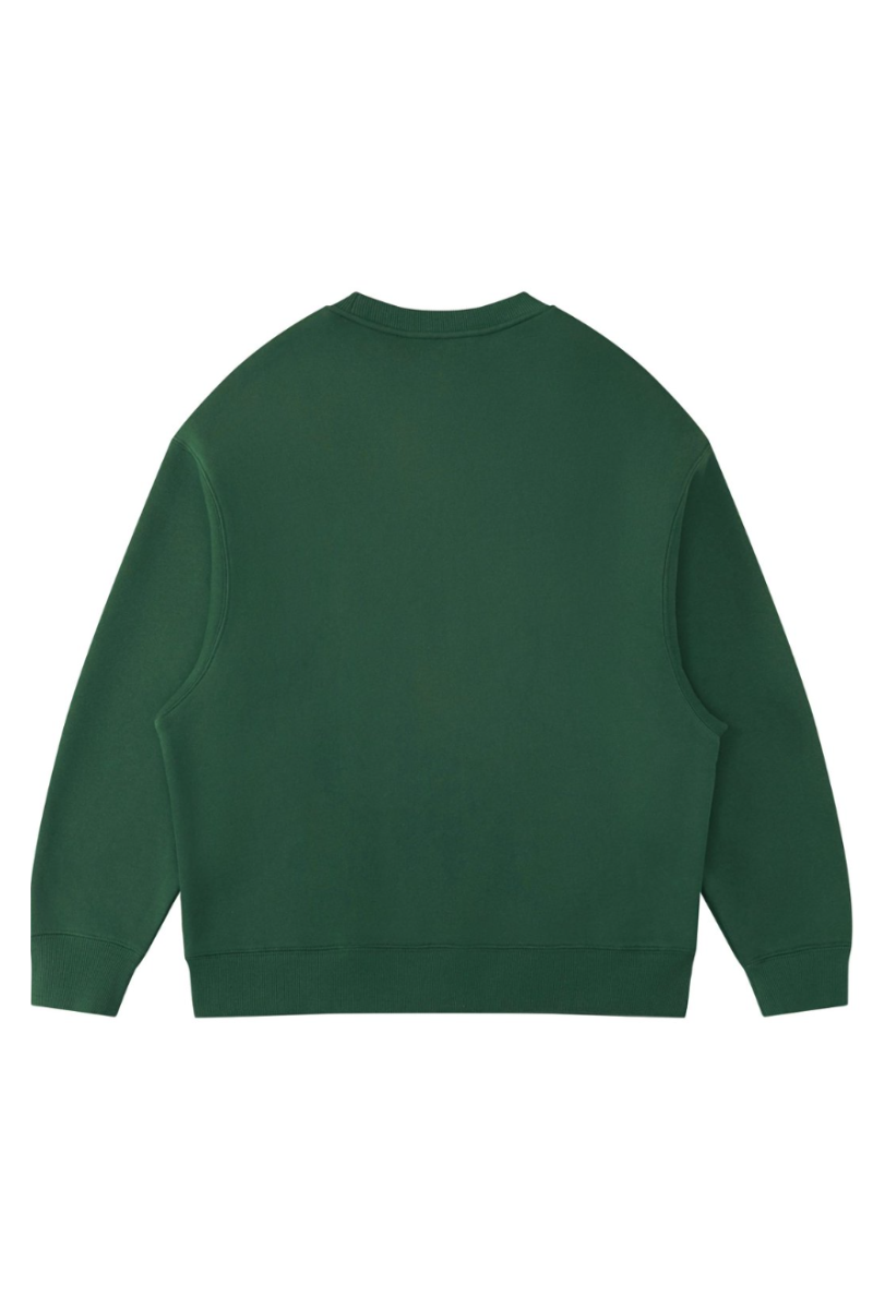 Unisex Fall Clothing Fleece Loose Crew Neck Sweatshirt