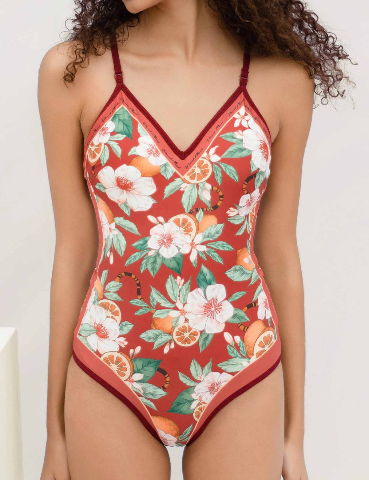 Floral AB Side Reversible One Piece Swimwear SKSW40089T