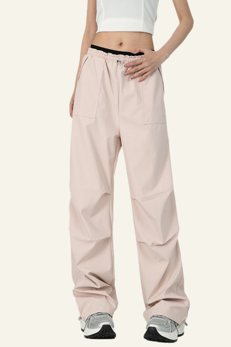 Women's Water-Resistant Breathable Pleated Lightweight Cargo Pants