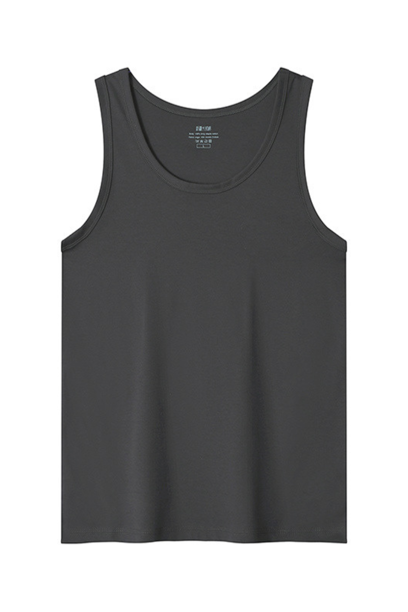 Unisex Summer 50s Luxury Pima Ice Silk Tank