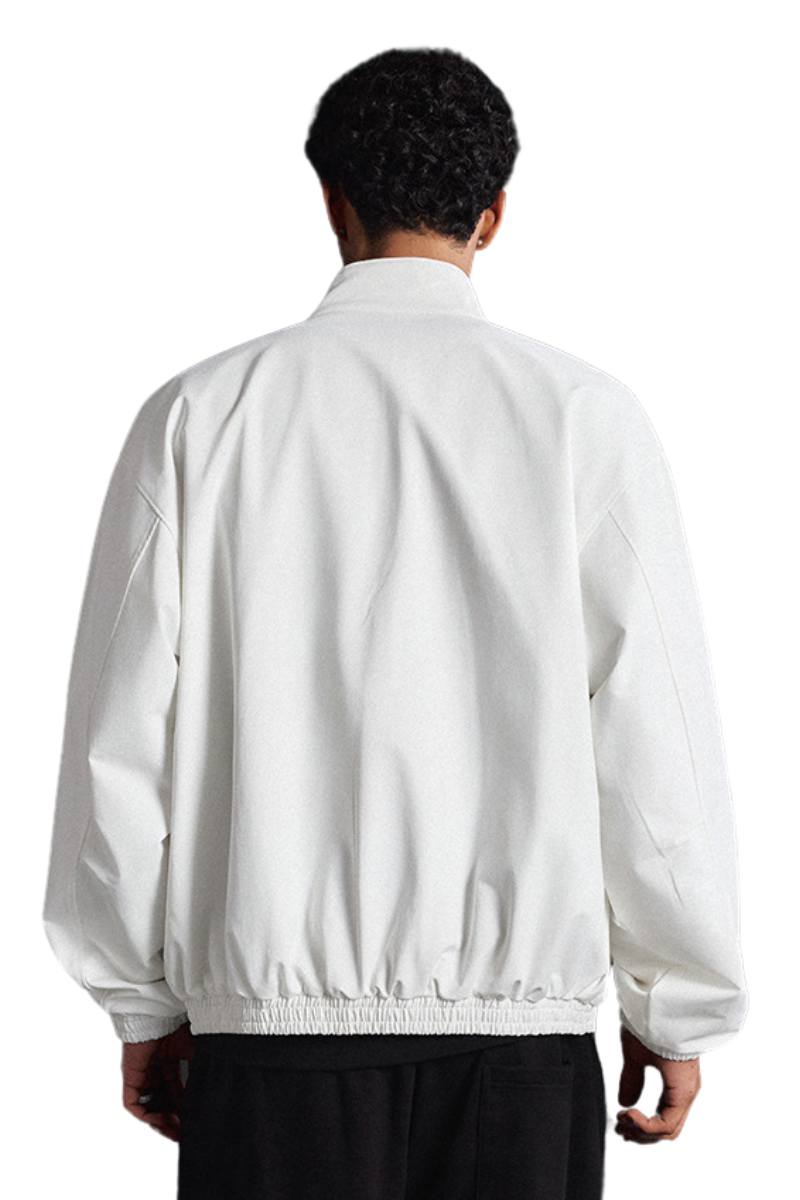 Men's Spring Summer Retro 290g Harrington Double Zip Jacket