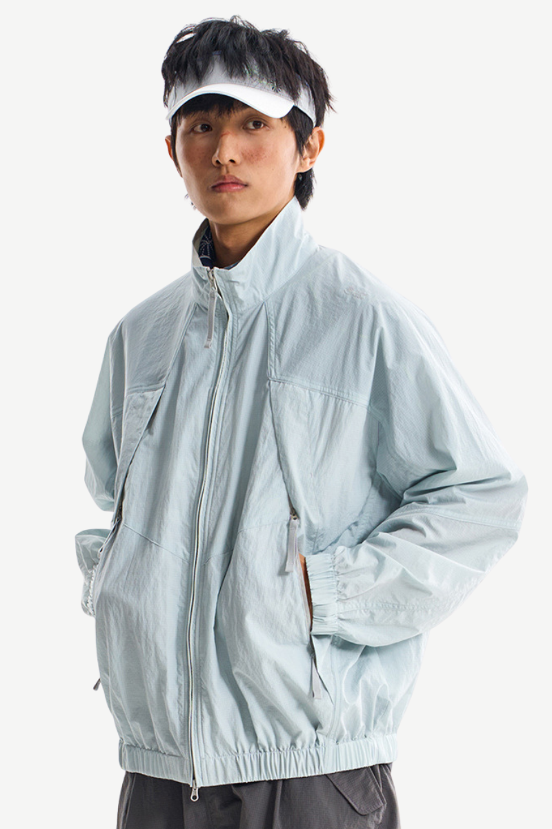 Unisex Outdoor Colorblock Quick Dry UPF Light Jacket