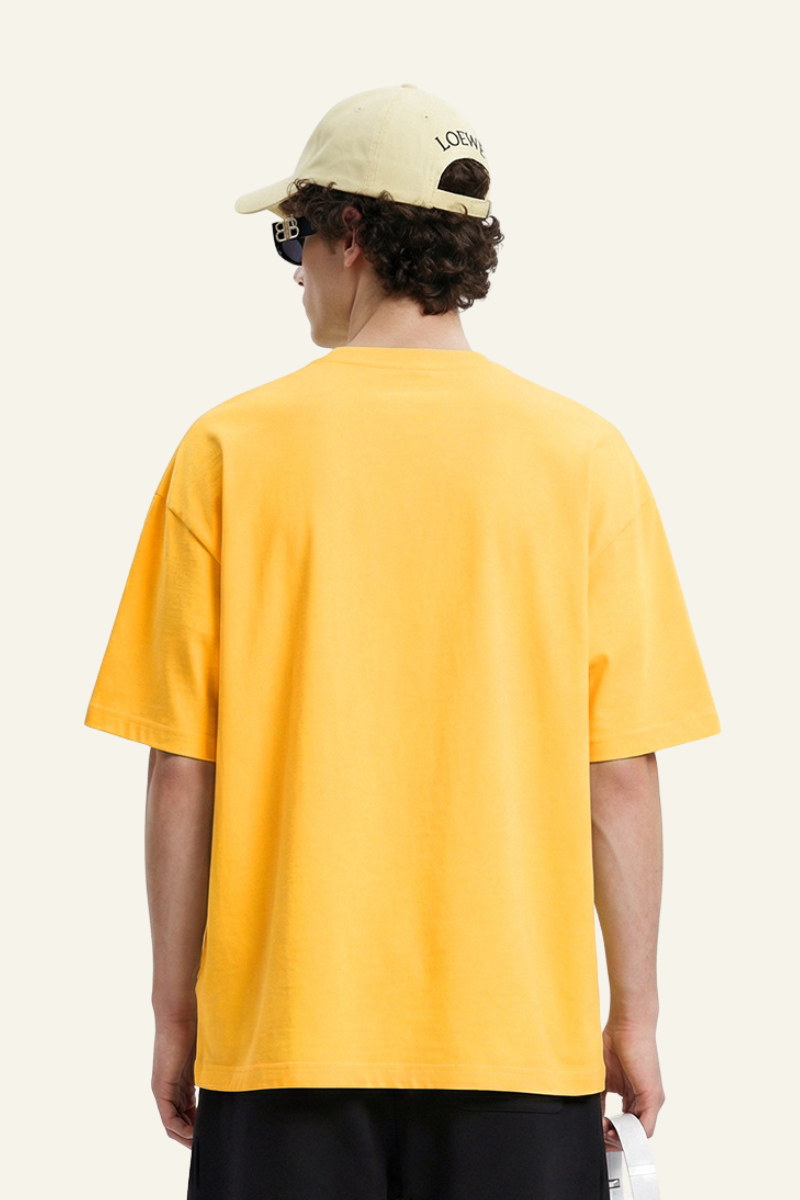 Men's Streetwear Relaxed Solid Color T-shirt