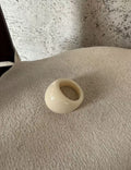 Ladies Retro Chunky Dome Glossy Acrylic Resin Ring