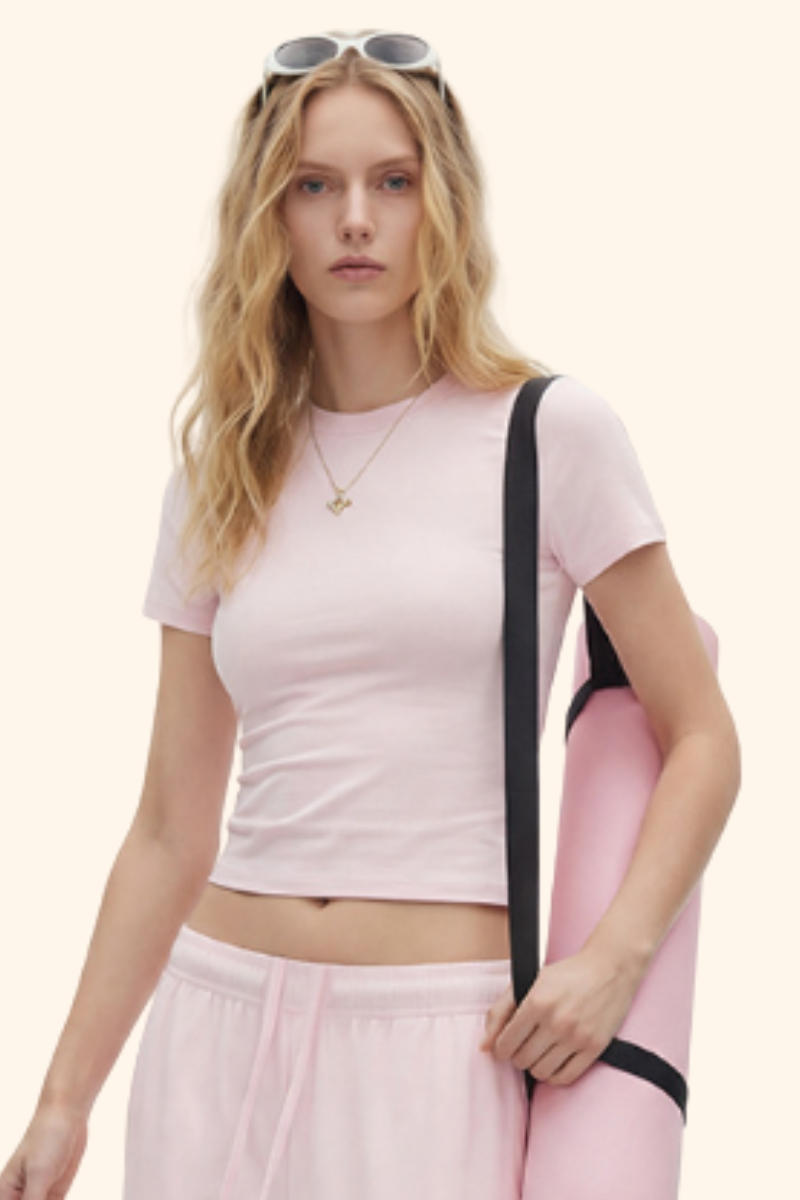 Women's Summer 200g High Stretch Slim Sports Tee