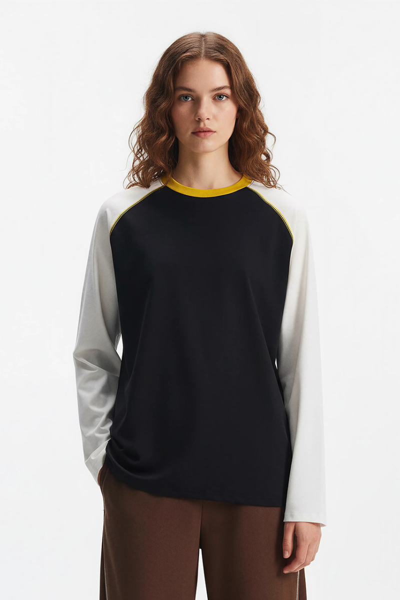 Men's Spring Sorona Colorblock Raglan Long Sleeve Tee