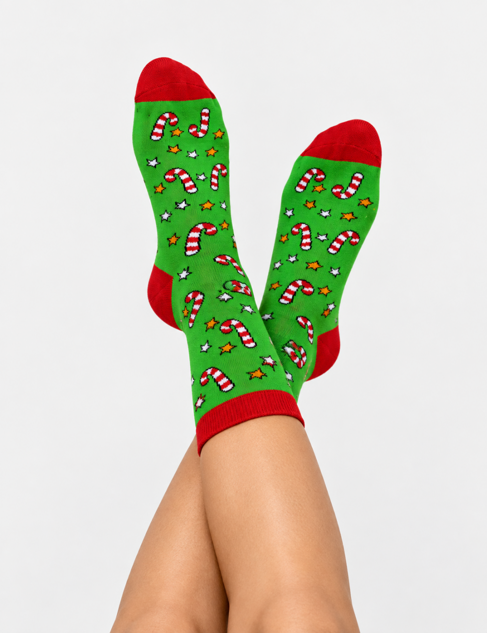 Ladies Christmas Festive Pattern Crew Socks