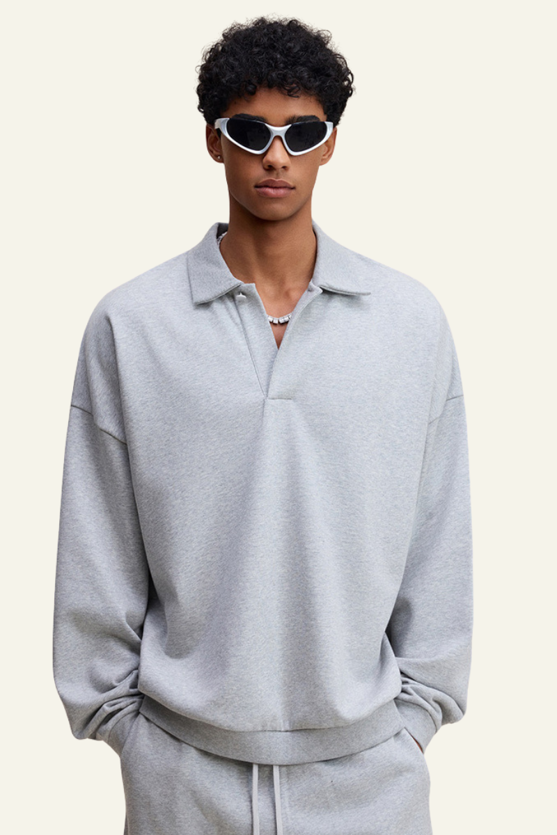 Men's Fall Clothing Stand-Collar Pullover Hoodie