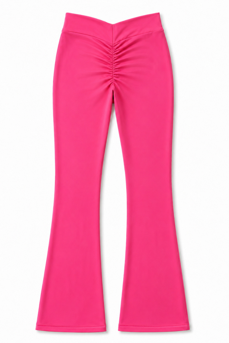 Women's Cross V Flare Scrunch Quick Dry Pants - Sky Blue