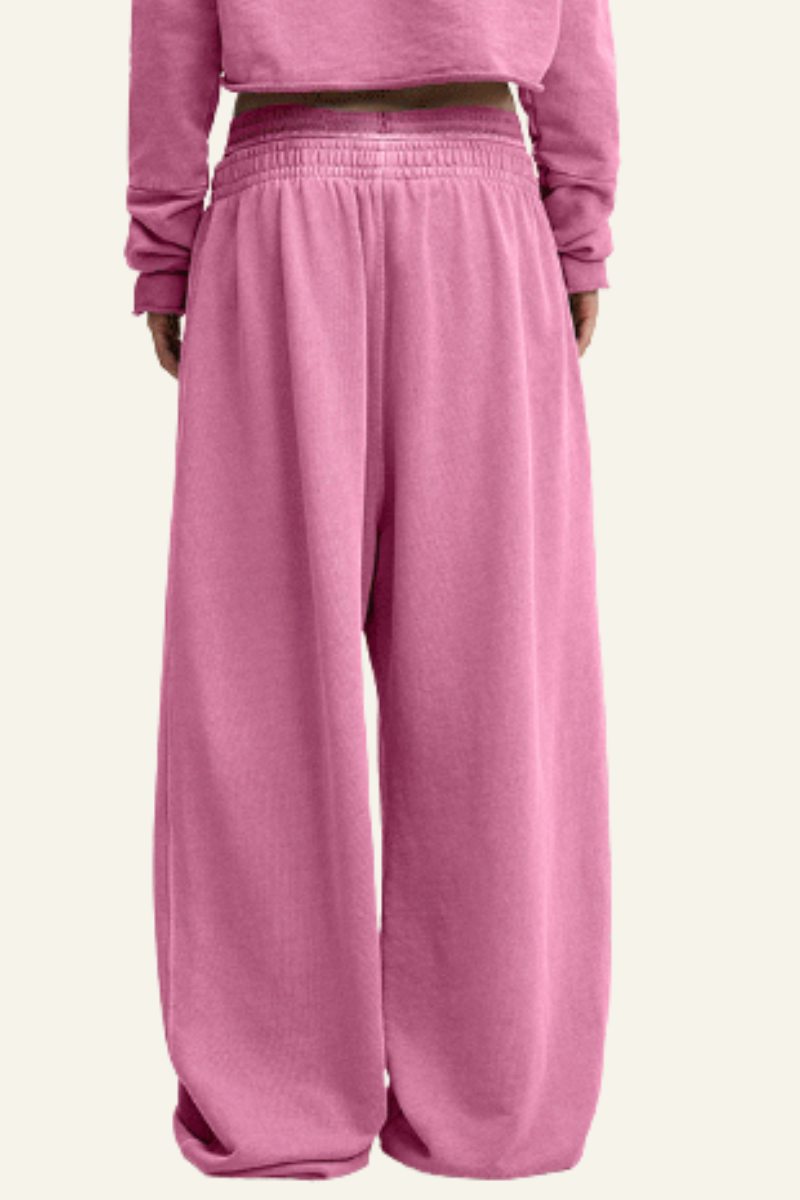 Women's Fall Clothing -Washed Cotton Straight-Leg Pants