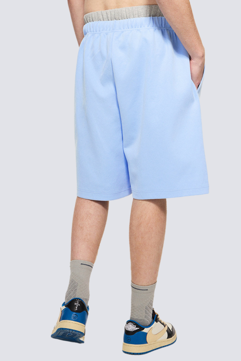 Men's Summer 290g Textured Fleece Loose Elastic Shorts