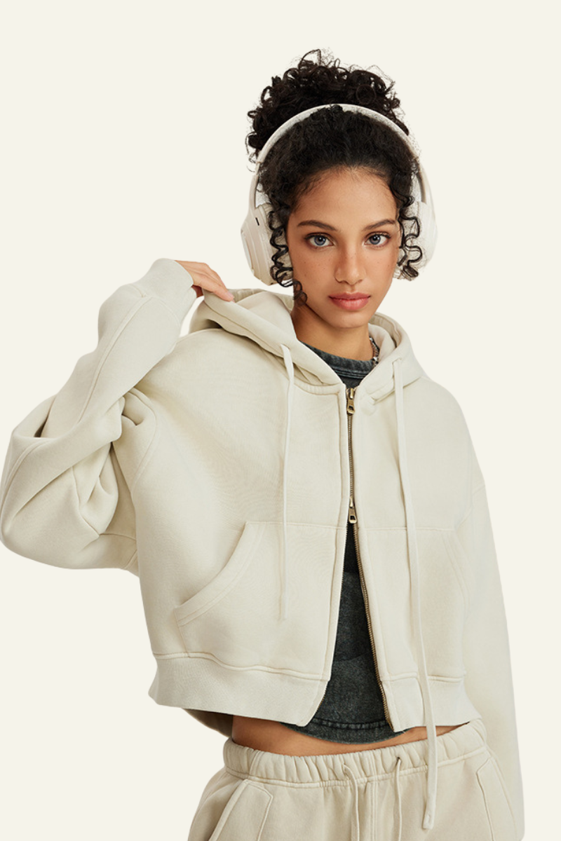 Women's Lightweight Full Zipper Hooded Jacket