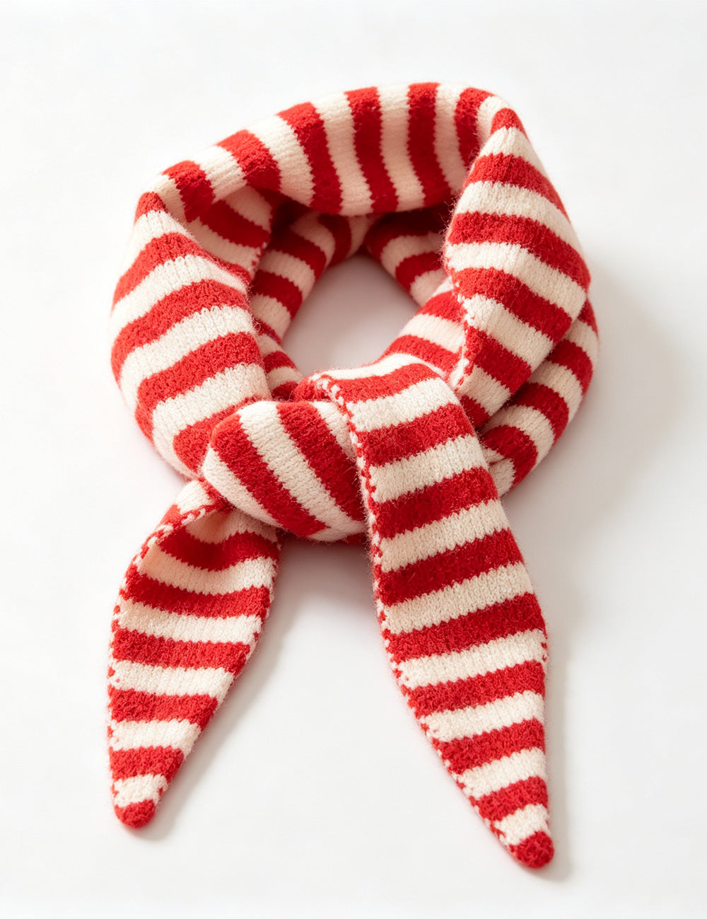 Ladies Striped Triangle Scarf