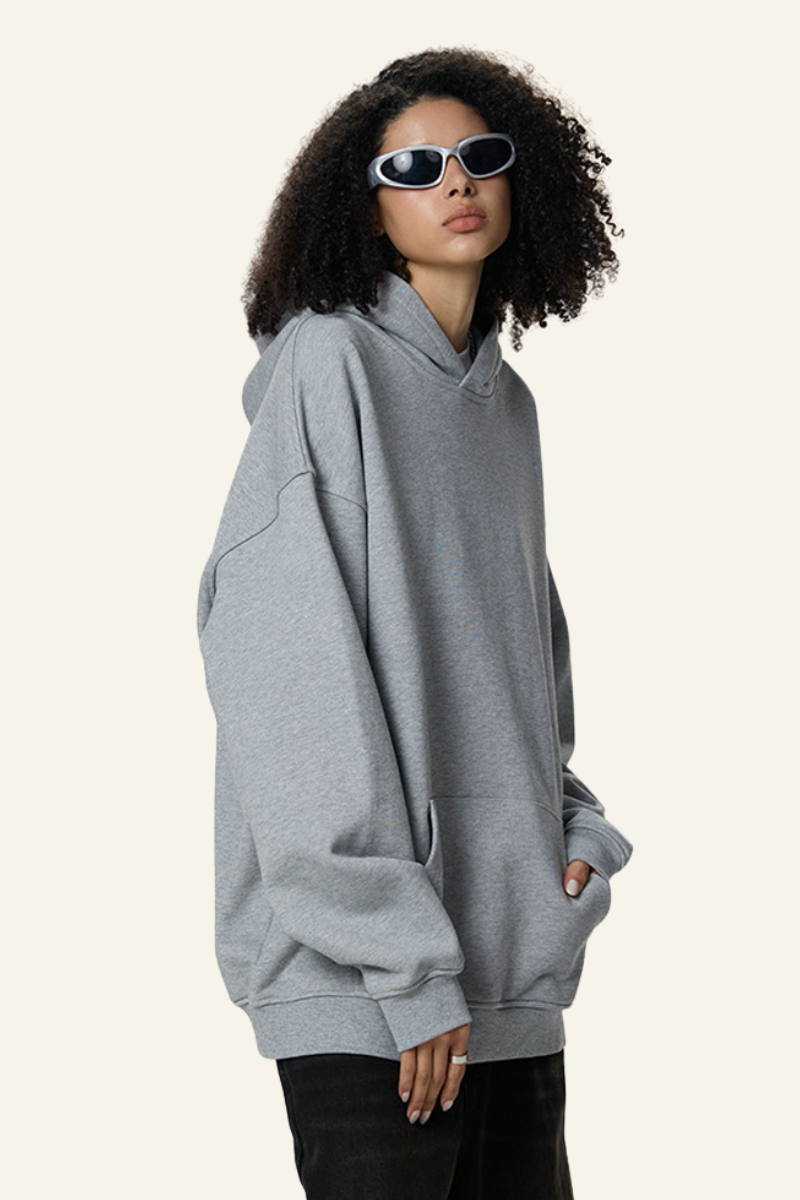 Women's Fall Clothing Cotton Streetwear Front Pocket Hooded