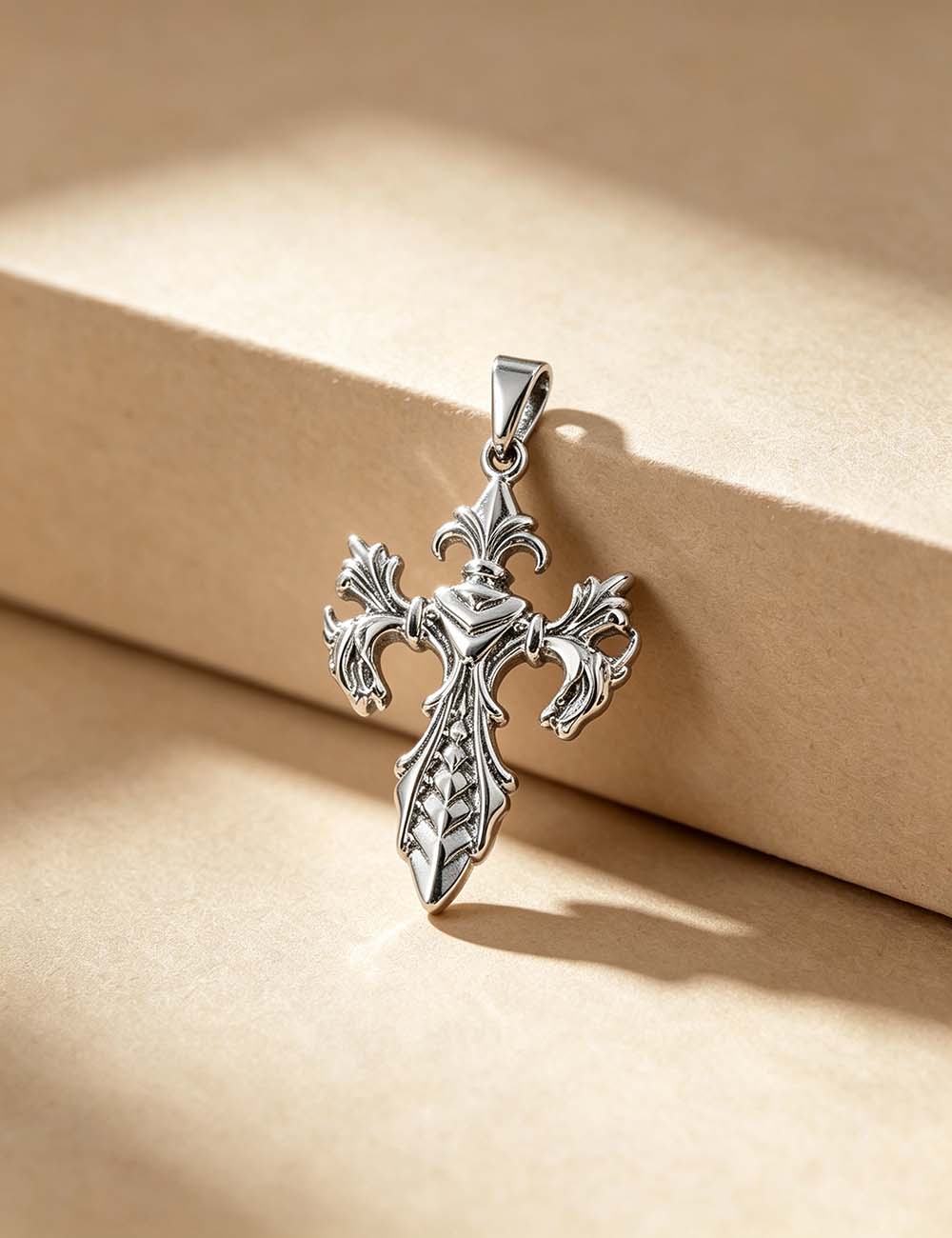 Ladies Hip Hop Punk Spider Gun Cross Charm Pendant