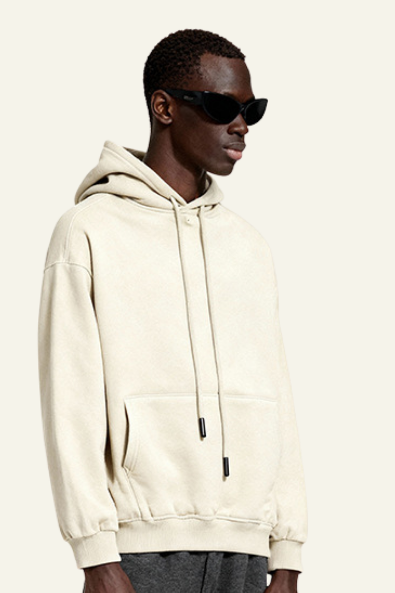 Men's Streetwear Fleece-lined Front Pocket Hoodie