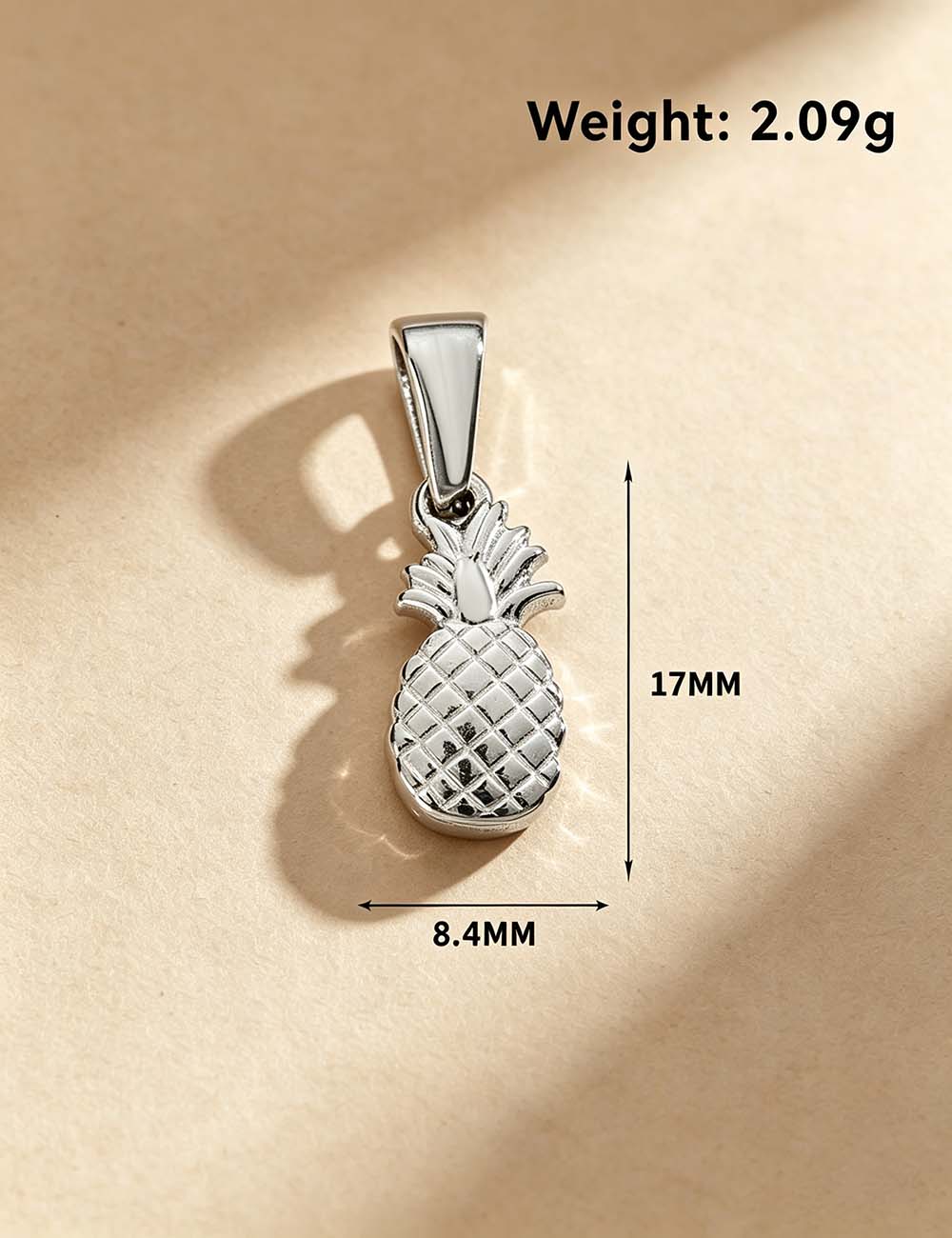 Ladies Quirky Cute Fruit Balloon Dog Charm Pendant