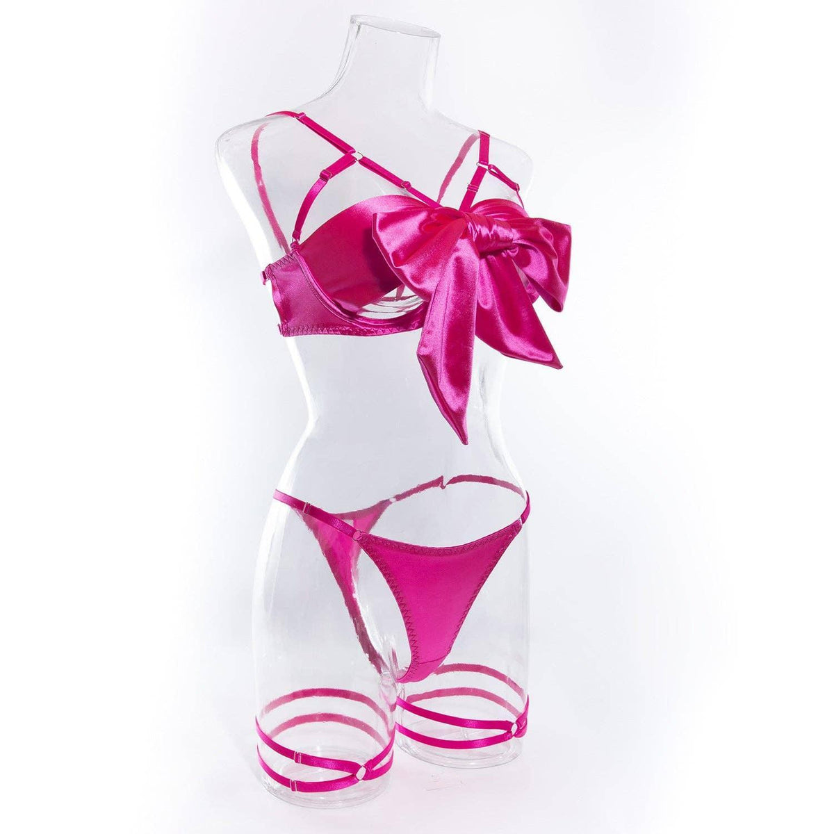 3PCS Bowknot Sexy Lingerie Set