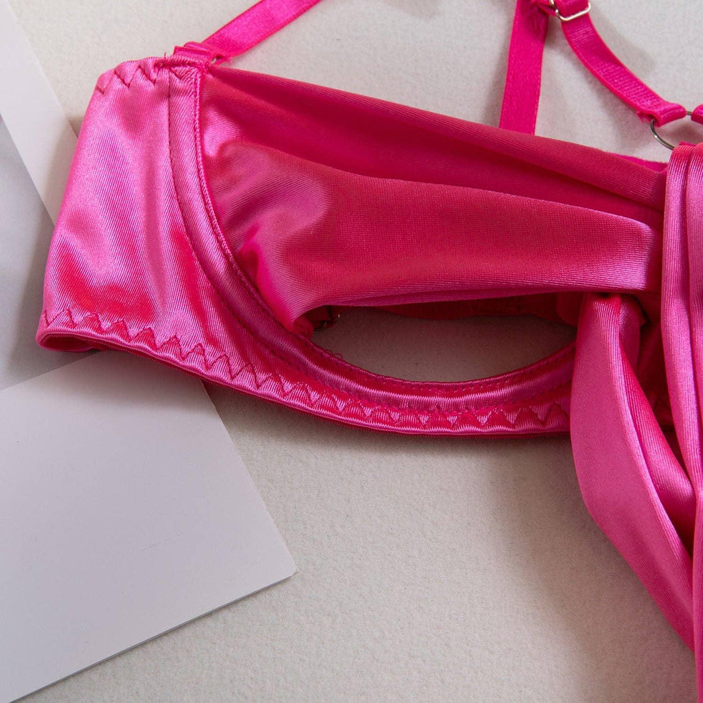 3PCS Bowknot Sexy Lingerie Set