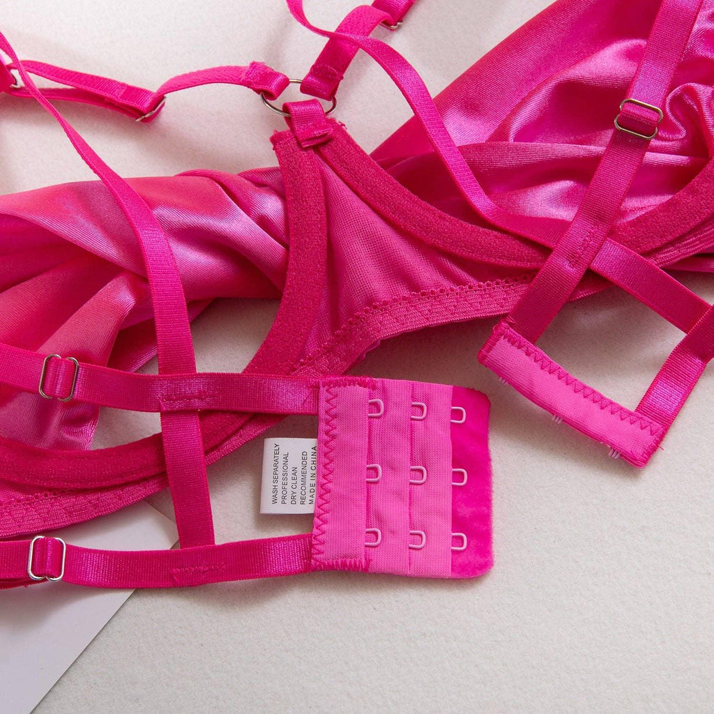 3PCS Bowknot Sexy Lingerie Set