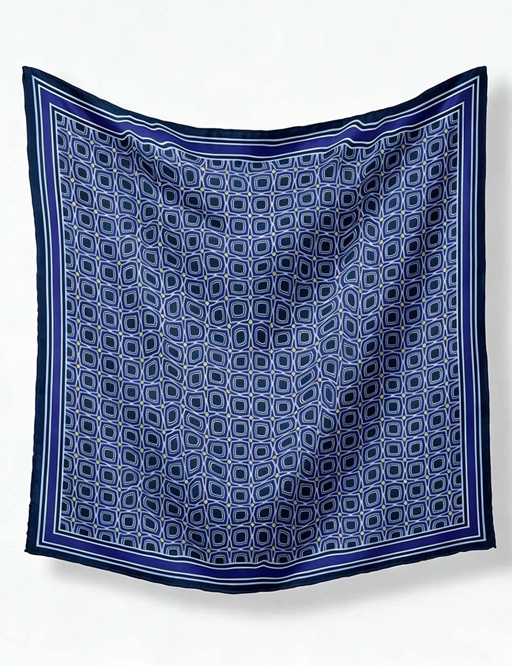 Ladies Square Geometric Print Scarf Fashion Neck Scarf